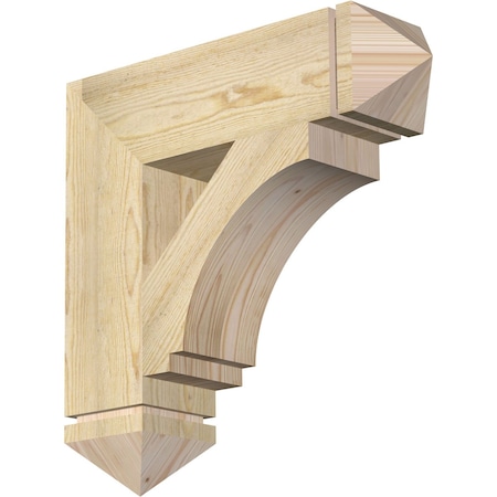 Imperial Arts & Crafts Rough Sawn Bracket, Douglas Fir, 6W X 24D X 24H